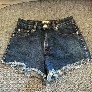 Super Down denim jean shorts